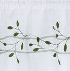 Trellis Rod Pocket Valance Green - - Marburn Curtains